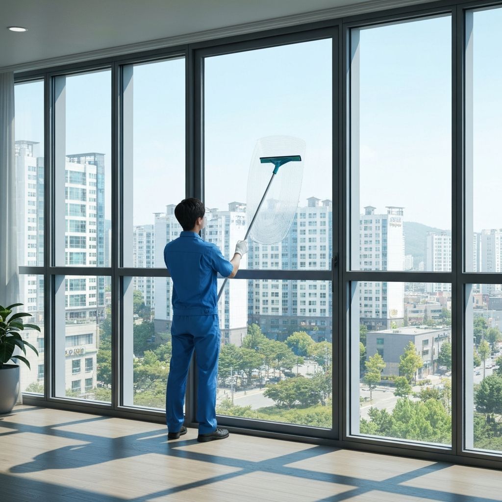 창문 전문 청소 서비스